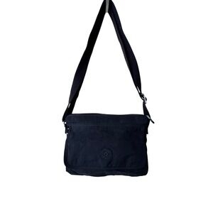 Kipling Black Aisling Nylon Crossbody Bag Adjustable Strap Everyday Travel
